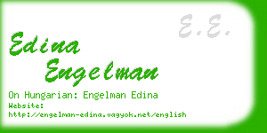 edina engelman business card